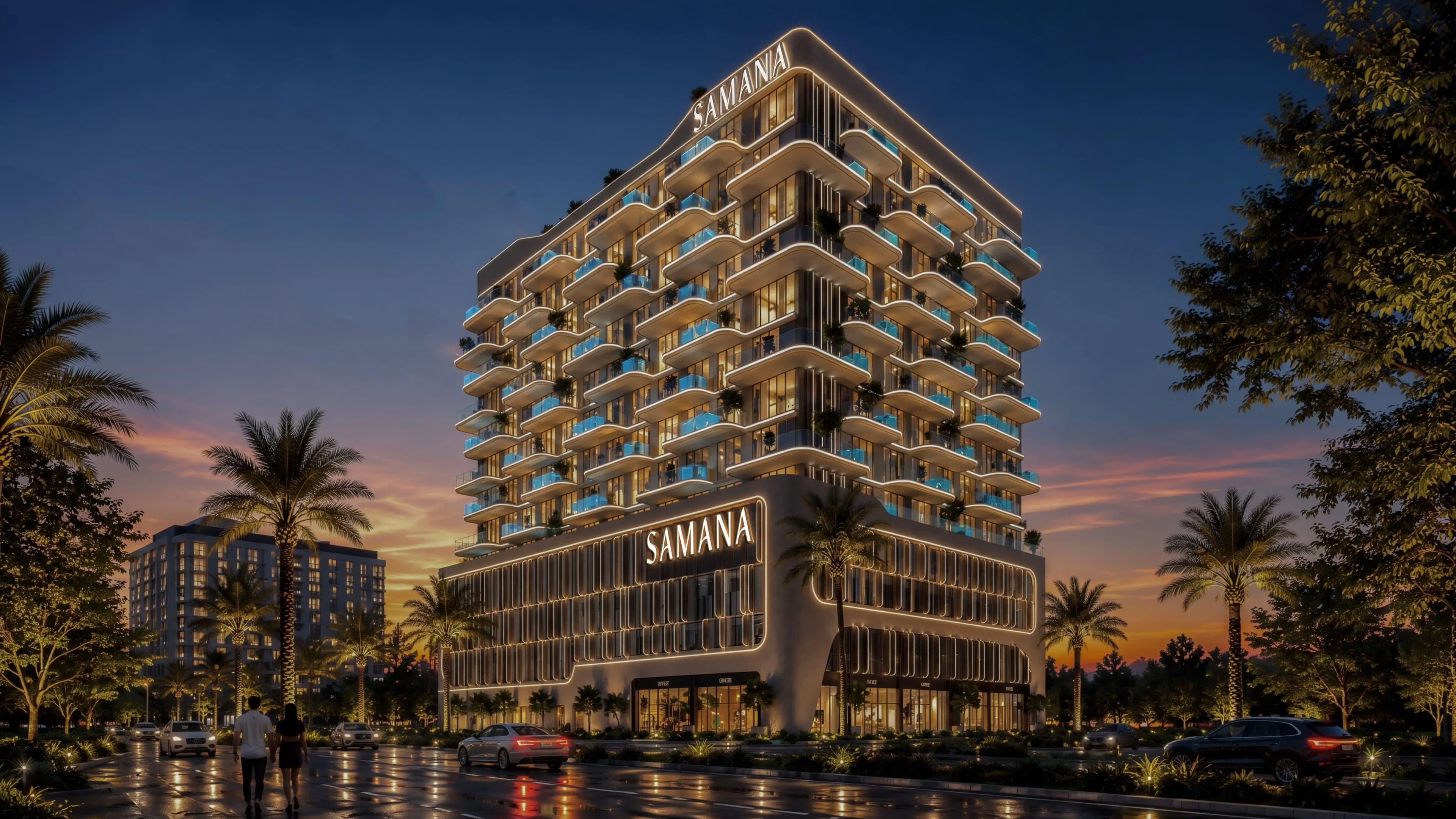 Samana Portside exterior view - Jebel Ali Freezone Extension, Dubai - by Samana