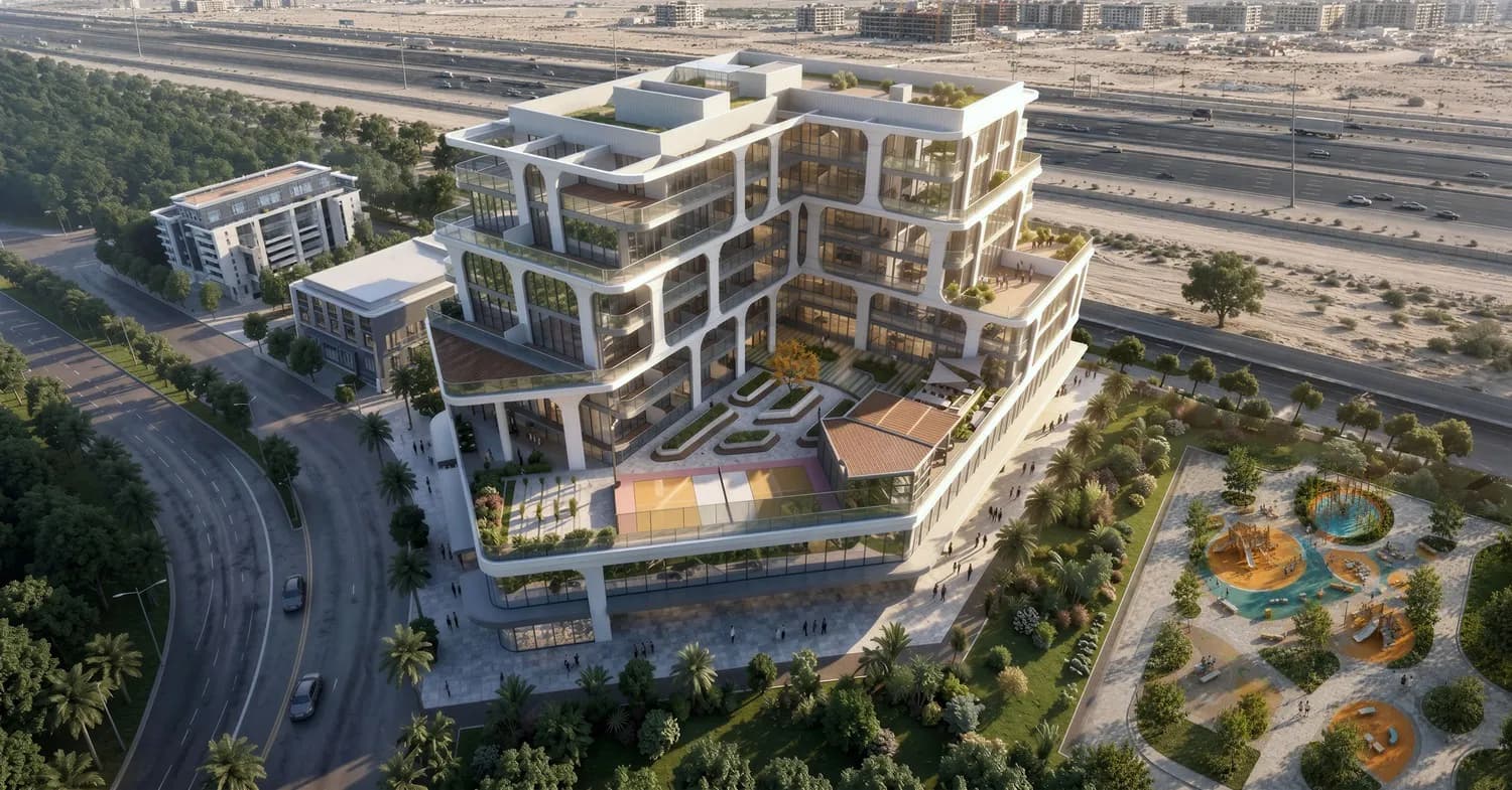 Tomorrow Commercial Tower 2 exterior view - Dubai International City, Dubai - by Tomorrow World Properties