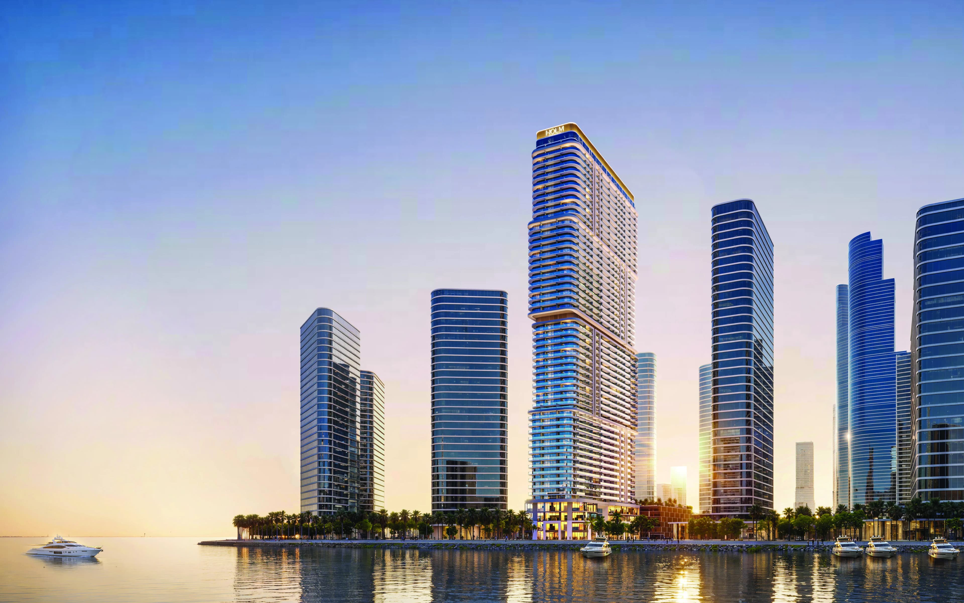 One Peninsula exterior view - Tamari, Dubai - by HOLM Developments