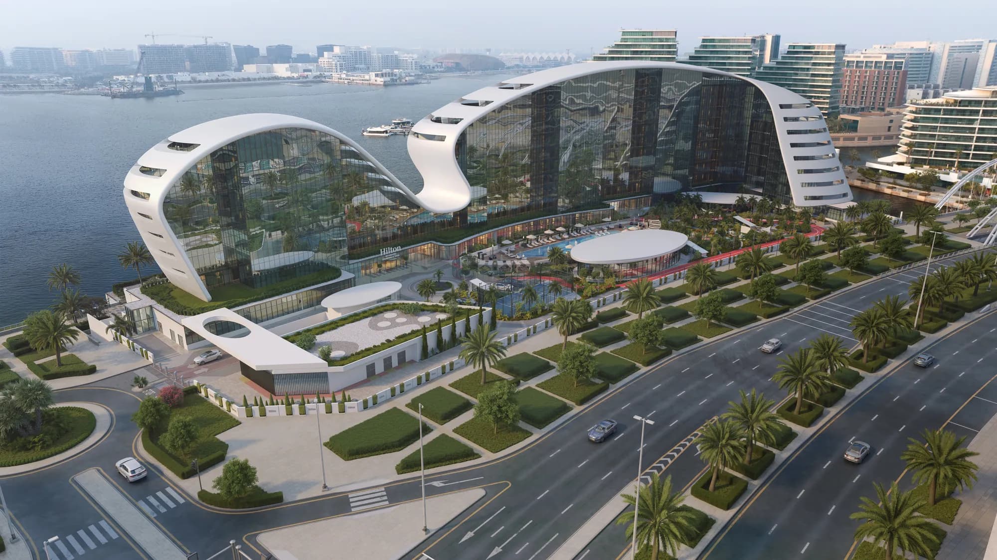 Hilton Residences Abu Dhabi Al Raha exterior view - Abu Dhabi, Dubai - by Emirates Developments