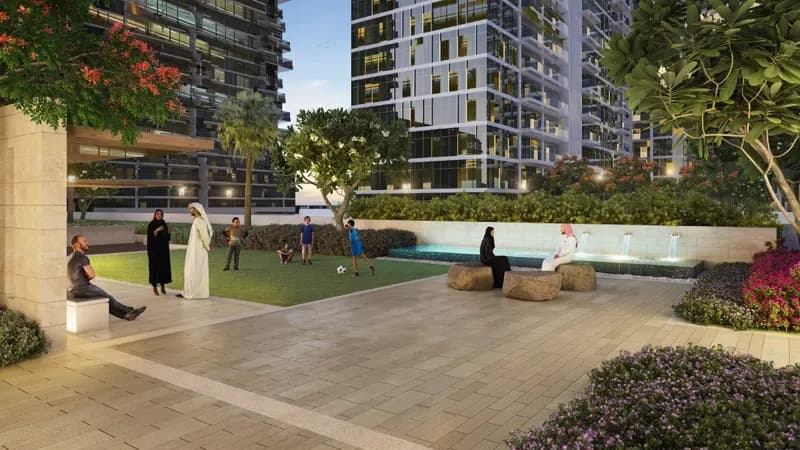 Wasl 1 Park Views Residences Tower B amenity Splash Pad - Al Kifaf, Dubai - by Wasl