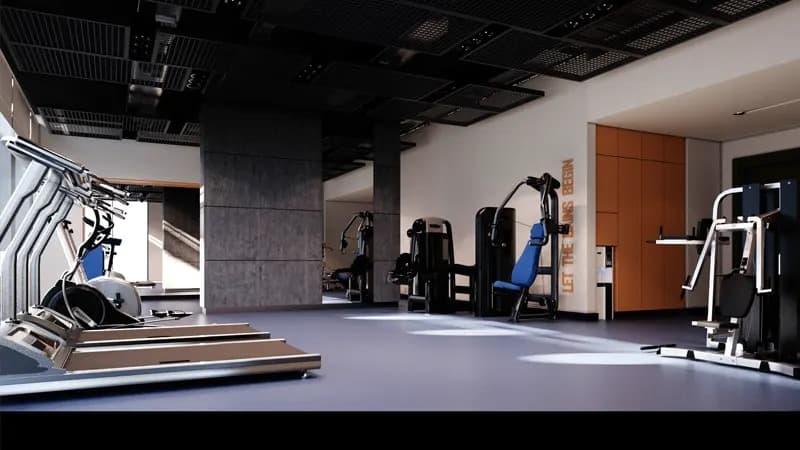 Wasl 1 Park Views Residences Tower B amenity Gym - Al Kifaf, Dubai - by Wasl